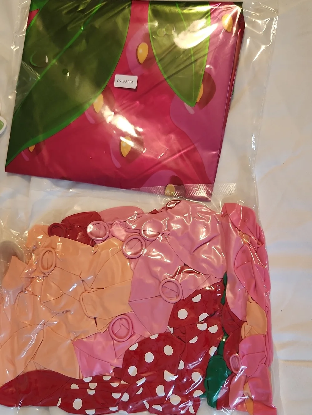 Strawberry Pink Birthday Party Set